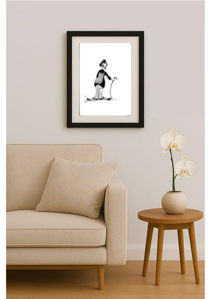 Kiyarash Zandi 36x26cm Orijinal Karikatür Tablo fiyatları