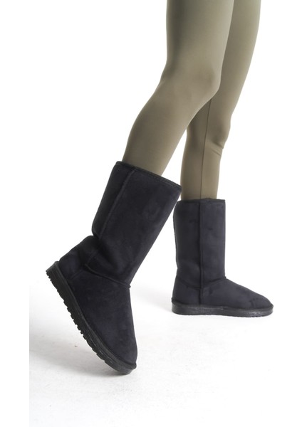 Madelıne Bağcıksız Düz Taban Içi Kürklü Süet Kadın Bot St Siyah fiyatları