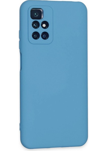 Xiaomi Redmi 10 2022 Kılıf Nano Içi Kadife Silikon - Mavi (K95) fiyatları