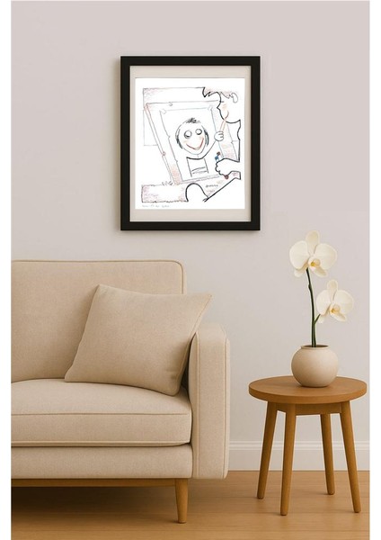 Terry Wilson 25x21cm Orijinal Karikatür Tablo fiyatları