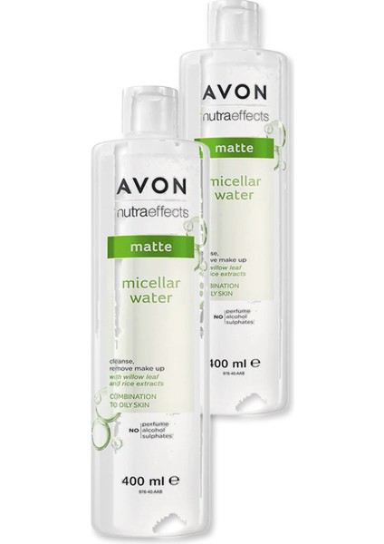 Nutra Effects Mat Görünüm Veren Micellar Su - 400ML Ikili Set