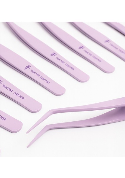 Kirpik Uygulama Cımbızı - KP1459 - Mor indirimleri