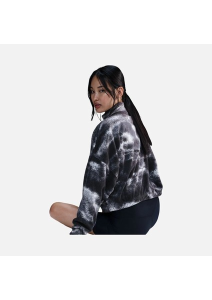 One Top Fleece All Over Printed Half-Zip Polar Kadın Sweatshirt