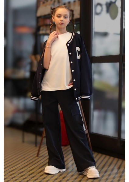 Kız Çocuk Oversize Tişört Kısa Kol Pamuklu Beyaz 5926-25 modelleri