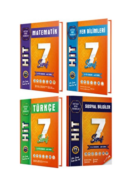 Mozaik 7. Sınıf Matematik Fen Bilimleri Türkçe Sosyal Bilgiler Hit Deneme Seti 4'lü fiyatları