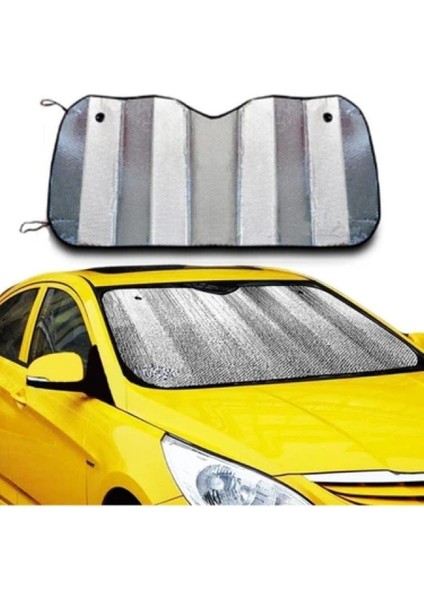Araç Ön Cam Güneşlik Uv ve Isı Koruma Katlanabilir Toyota Corolla Skoda Superb Dacia Duster Ford Focus