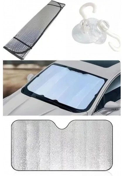 Araç Ön Cam Güneşlik Uv ve Isı Koruma Katlanabilir Toyota Corolla Skoda Superb Dacia Duster Ford Focus fırsatları
