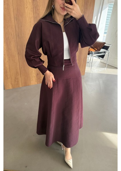 Liva Fularlı Takım Burgonya modelleri