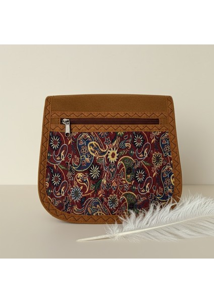 Iran Işi El Yapımı Etnik Desenli Taba Bohem Askılı Küçük Boy Omuz Çantası fiyatları