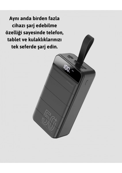 Tüm Cihazlarla Uyumlu 50.000 Mah Powerbank – Yüksek Kapasiteli, LED Gösterge ve Akıllı Koruma Fonksiyonlu fırsatları