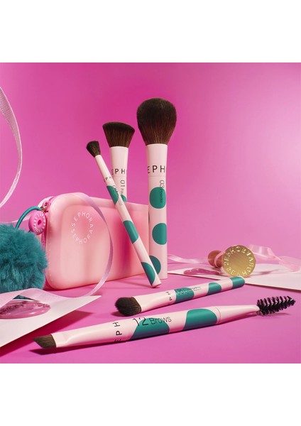 Yüz ve Göz Fırçası Seti - 2 Yüz Fırçası + 3 Göz Fırçası fiyatları
