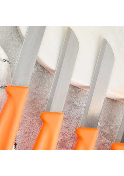 Mira 6 Parça Meyve Bıçak Seti Turuncu modelleri