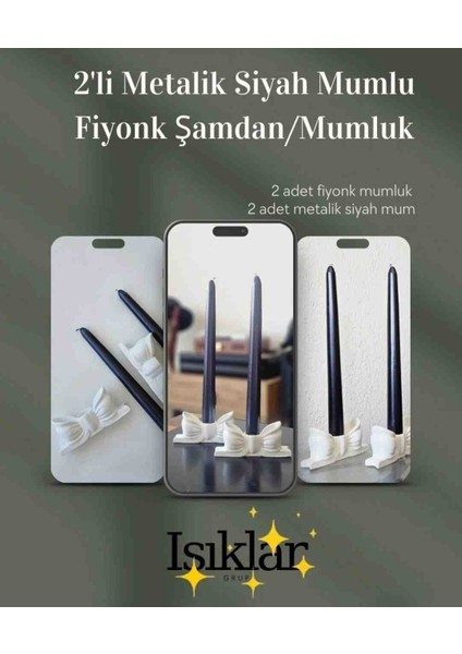 2li Fiyonk Mumluk (Mumlu Set) fiyatları