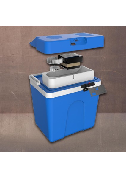 25 Litre 12V Oto Buzdolabı Termos- Portatif, Elektrikli, Oto Şarj Kablolu( 1050 Thermoelectric Cooler 12V.) fırsatları