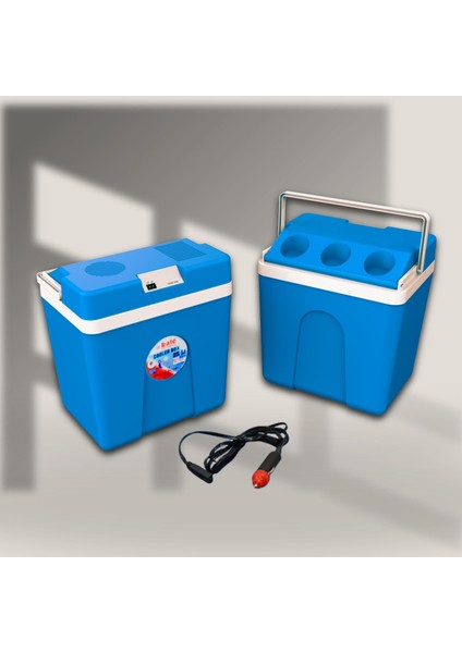 25 Litre 12V Oto Buzdolabı Termos- Portatif, Elektrikli, Oto Şarj Kablolu( 1050 Thermoelectric Cooler 12V.)