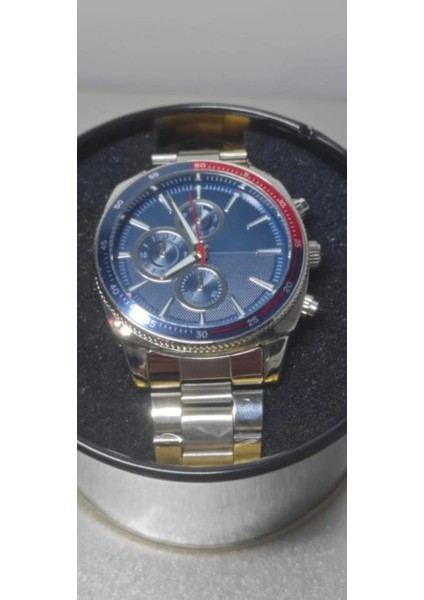 Erkek Kol Saati Gümüş Kordon (Mavi Kadran) modelleri