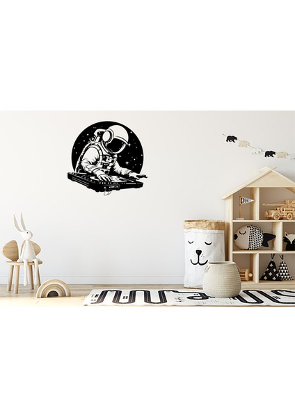 Dj Astronot Ahşap LED Işıklı Tablo – El Yapımı Lazer Kesim Dekoratif Hediye Lamba fiyatları