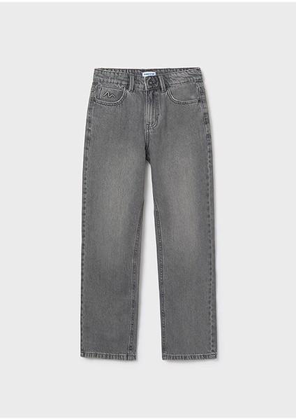 Kız Çocuk Gri Bol Paça Kot Pantolon 7574 fiyatları