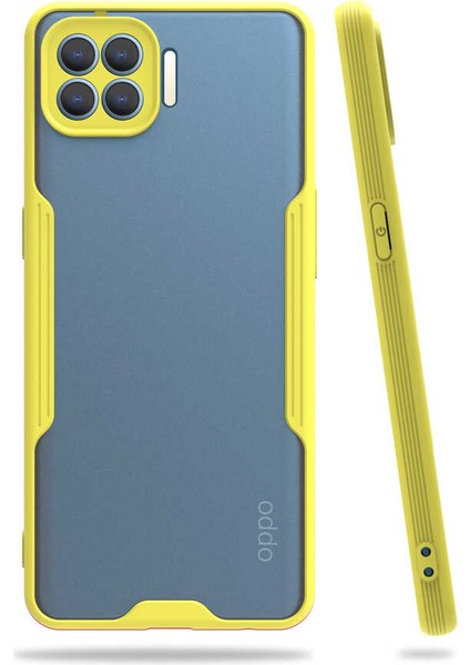 Oppo Reno 4 Lite Kılıf Parfe Kapak-Sarı