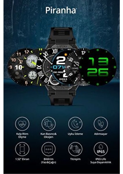 9924 Akıllı Saat / Sesli Görüşme / 1.52" Ekran / Uyku Izleme / Titreşim / Kalp Ritm Ölçme /adımsayar fiyatları