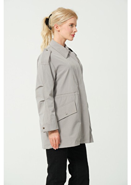 Kadın Mont Likralı Beli Ayarlanabilir Kadın Mont