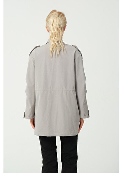 Kadın Mont Likralı Beli Ayarlanabilir Kadın Mont