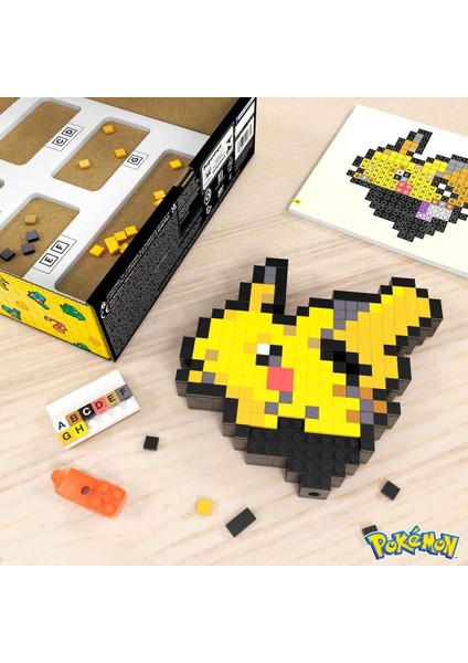 Mega Pokemon Pikachu Pixel Sanatı Yapım Seti 400 Parça HTH74 fırsatları
