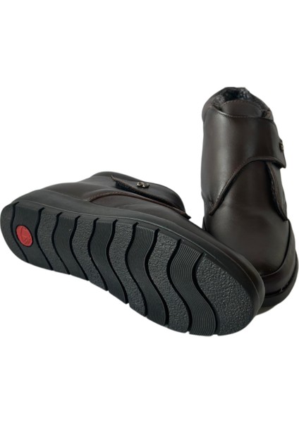 Kadın Hakiki Deri Içi Kürklü Ortapedik Rahat Soğuk Hava Suya Dayanıklı Günlük Kahverengi Anne Botu fiyatları