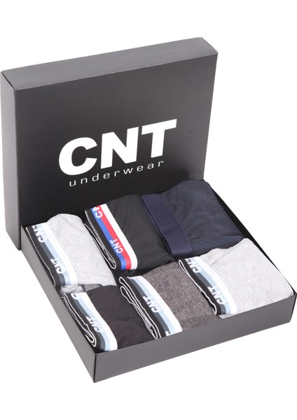 Erkek Çocuk 6'lı Karışık Baskılı Kutulu Boxer