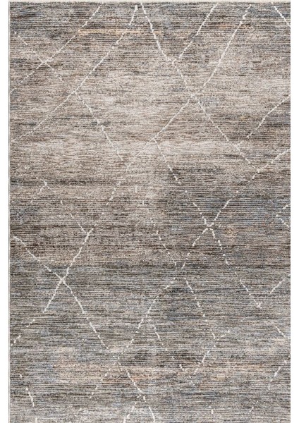 Petra E008A Krem Gri Salon Oturma Yatak Odası Halısı