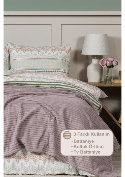 Anna Battaniye Çift Kişilik Wellsoft (180X220 Cm) Gülkurusu fiyatları