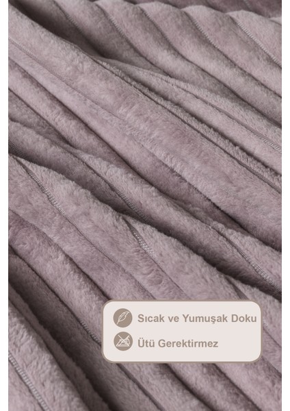 Anna Battaniye Çift Kişilik Wellsoft (180X220 Cm) Gülkurusu modelleri