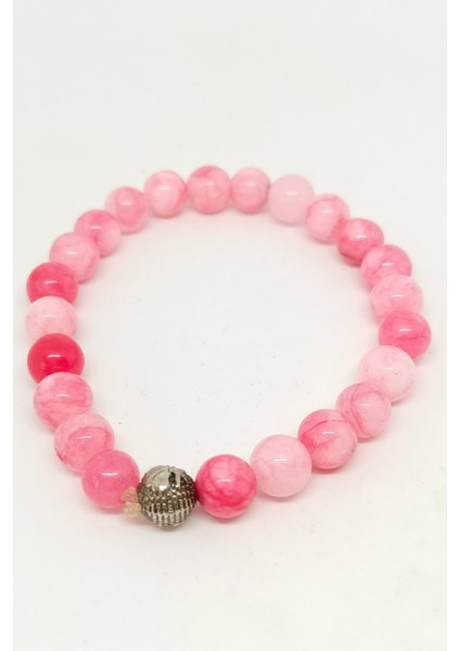 Rodokrozit Doğal Taşlı Bileklik
