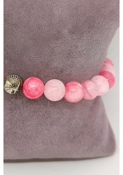 Rodokrozit Doğal Taşlı Bileklik modelleri