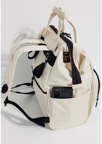 Anne Bebek Bakım Sırt ve Omuz Çantası Organizatör Termal Biberon Gözlü Çanta