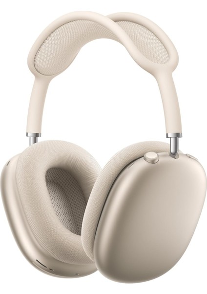 Airpods Max Fileli Kulak Üstü Bluetooth Kulaklık ve Kılıf Pop-Up Aktif Gürültü Engelleme-Şeffaf Modu iPhone Uyumlu (Yıldız Işığı)