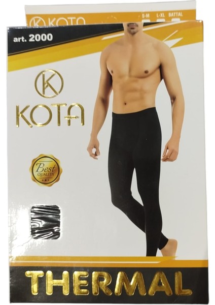 Erkek Siyah Termal Içlik Alt-Üst Takım