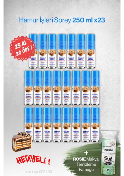23 Al 20 Öde Hamur Işleri Sprey Premium 250 ml Hediyeli