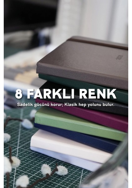 Classic 2026 Haftalık Ajanda 13X21 Cm.sert Kapak. Ivory 80 GR.144 Sayfa. Cepli. Lastikli.lila