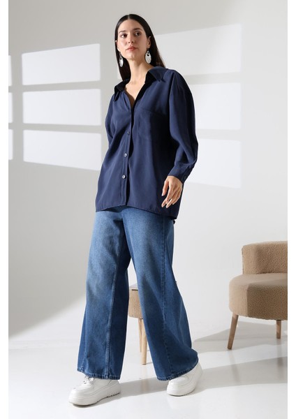 Tek Cep Modal Oversize Kadın Gömlek fiyatları