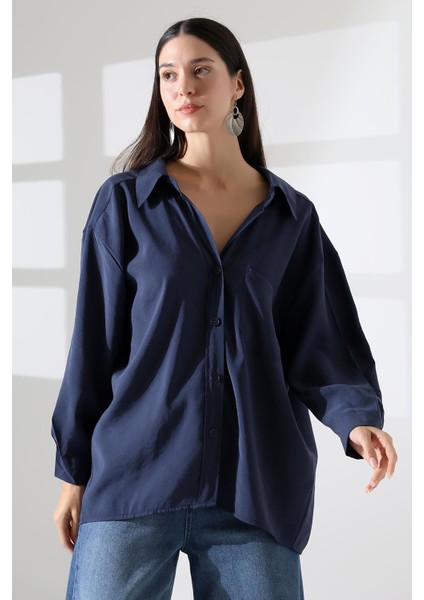 Tek Cep Modal Oversize Kadın Gömlek indirimleri