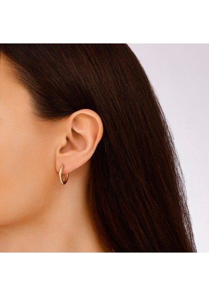 Altın Halka Küpe - 14K modelleri