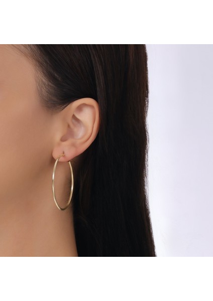 Altın Halka Küpe - 14K modelleri