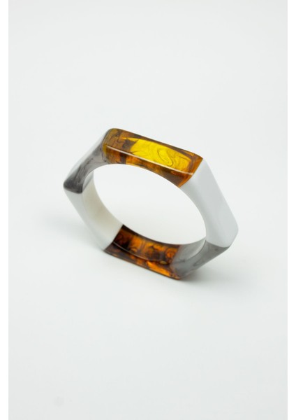 Altıgen Formda Akrilik Kadın Bileklik