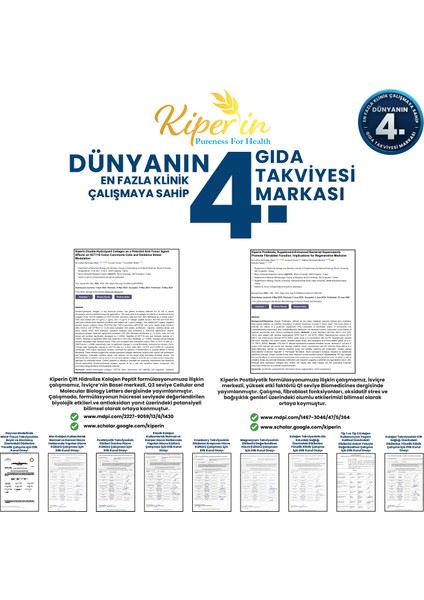 %100 Saf ve Doğal Yüksek Biyoaktif Çift Hidrolize Kolajen Peptitler Içeren Diyet Takviyesi (300GR) fırsatları