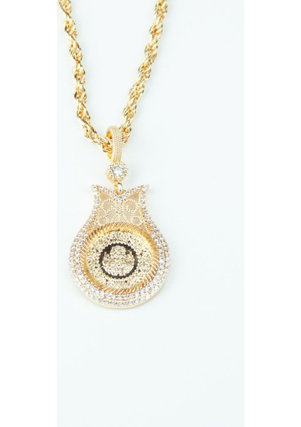 Lale Figür Çeyrekli Burgu Zincir Gold Kolye fırsatları