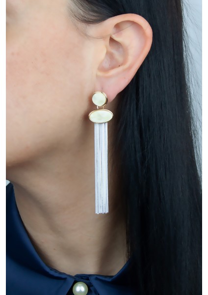 Metal Püsküllü Tasarım Küpe fiyatları