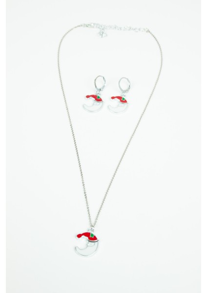 Yılbaşı Temalı Kolye Küpe Set fiyatları