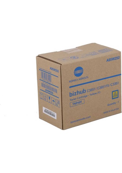 TNP-49-A95W250 Sarı Orijinal Fotokopi Toner