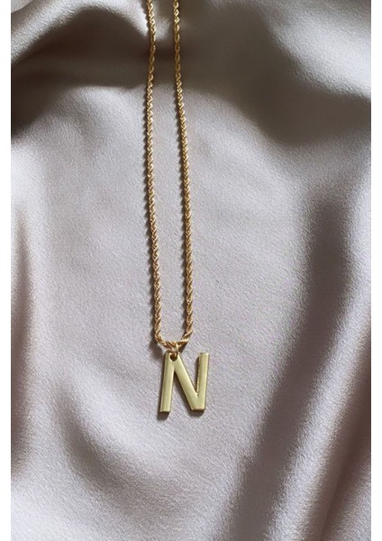 Burgu Zincir Harf Kolye N Harfi fiyatları